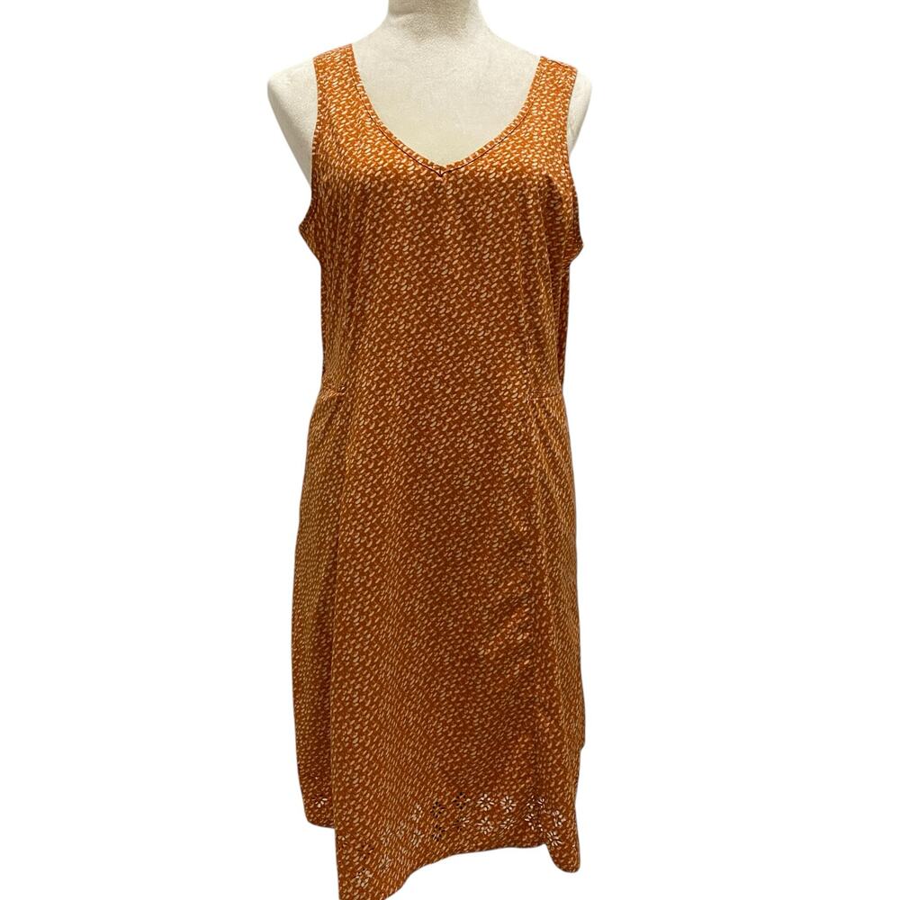 Toad & Co Sun-kissed Petal Knee Dress Size Large Activewear Outdoor Hiking